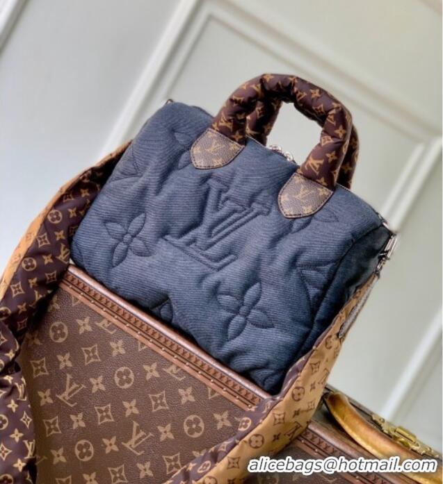 Affordable Price Louis Vuitton Speedy Bandouliere 25 Bag in Blue Jeans Nylon M26956 2025