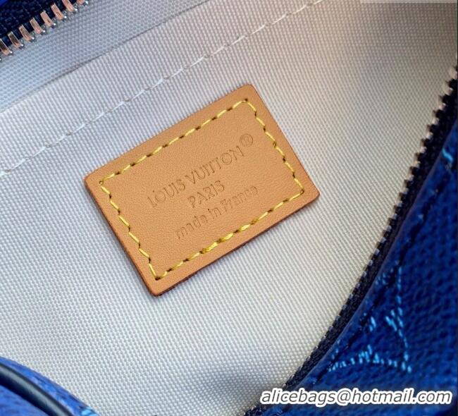 Best Price Louis Vuitton Mens Trocadero Wearable Wallet Bag in Monogram Heritage Canvas M26826 Ocean Blue 2025