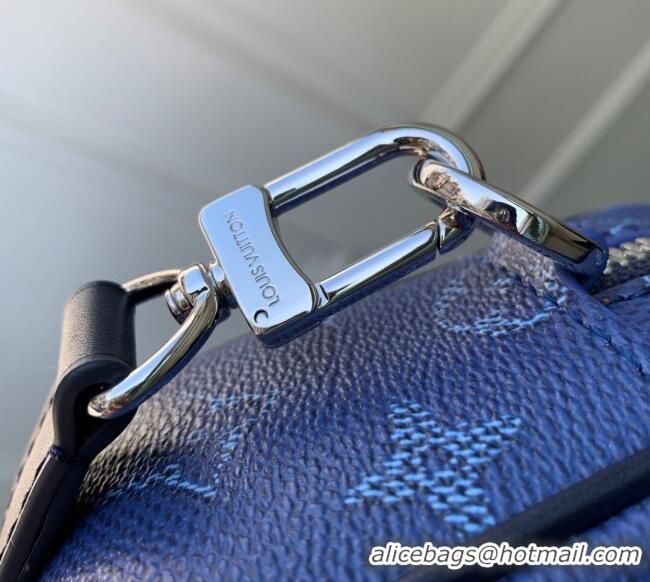 Best Price Louis Vuitton Mens Trocadero Wearable Wallet Bag in Monogram Heritage Canvas M26826 Ocean Blue 2025