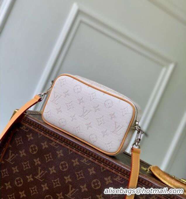 Unique Grade Louis Vuitton Mens Trocadero Wearable Wallet Bag in Monogram Heritage Canvas M27155 White 2025