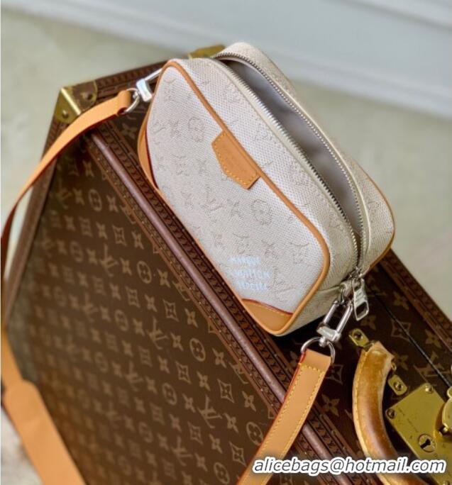 Unique Grade Louis Vuitton Mens Trocadero Wearable Wallet Bag in Monogram Heritage Canvas M27155 White 2025