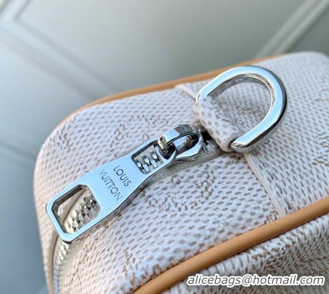 Unique Grade Louis Vuitton Mens Trocadero Wearable Wallet Bag in Monogram Heritage Canvas M27155 White 2025