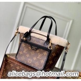Best Price Louis Vuitton Neverfull Bandouliere Inside Out BB Bag in Monogram Canvas and Shearling M26315 2025