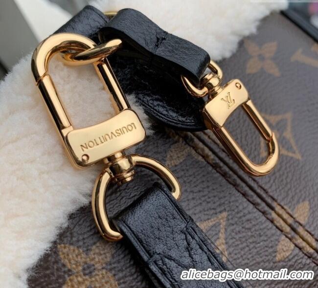 Best Price Louis Vuitton Neverfull Bandouliere Inside Out BB Bag in Monogram Canvas and Shearling M26315 2025