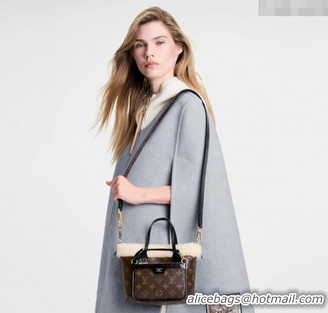 Best Price Louis Vuitton Neverfull Bandouliere Inside Out BB Bag in Monogram Canvas and Shearling M26315 2025