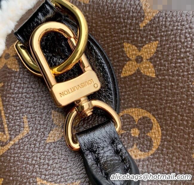 Affordable Price Louis Vuitton Speedy Soft 30 Teddy Bag in Monogram Canvas and Shearling M26326 2025
