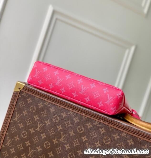 Super Quality Louis Vuitton Pochette Voyage Souple Pouch in Monogram Heritage Canvas M12665 Pink 2025