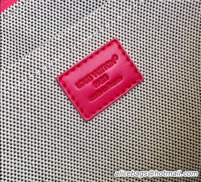 Super Quality Louis Vuitton Pochette Voyage Souple Pouch in Monogram Heritage Canvas M12665 Pink 2025