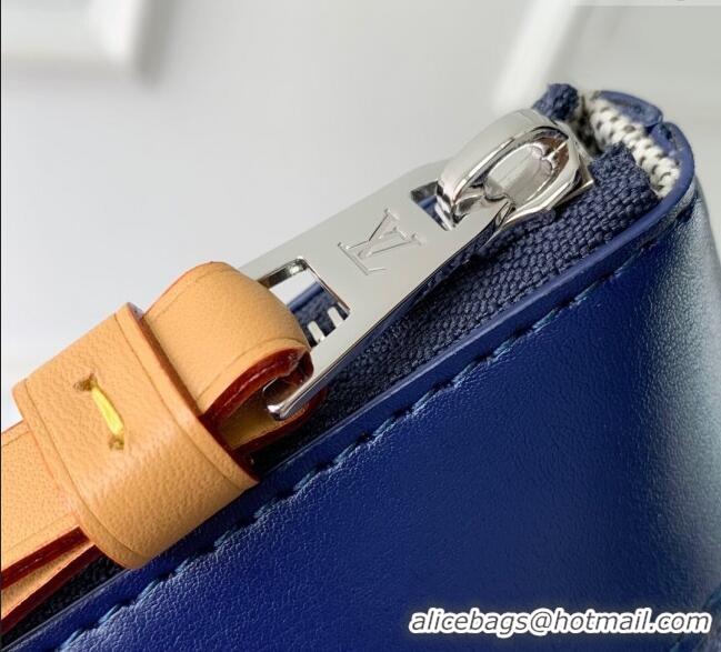 Affordable Price Louis Vuitton Pochette Voyage Souple Pouch in Monogram Heritage Canvas M12665 Blue 2025