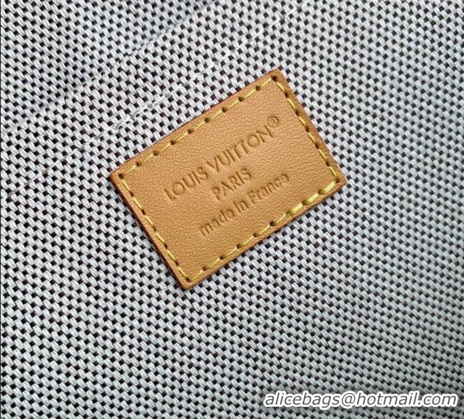 Affordable Price Louis Vuitton Pochette Voyage Souple Pouch in Monogram Heritage Canvas M12665 Blue 2025