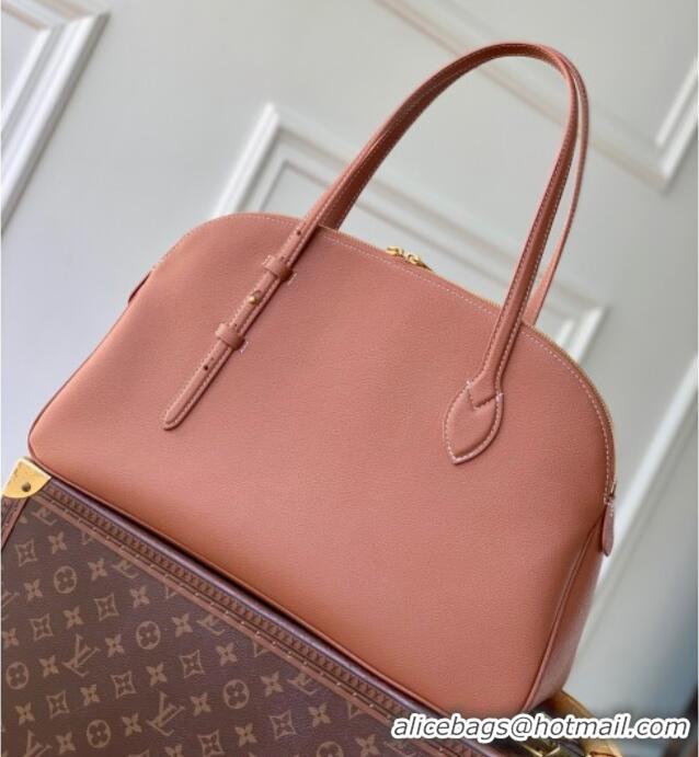 Shop Grade Louis Vuitton Low Key Duffle Tote Bag in Black Calf leather M26257 Cognac Brown 2025