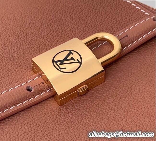 Shop Grade Louis Vuitton Low Key Duffle Tote Bag in Black Calf leather M26257 Cognac Brown 2025