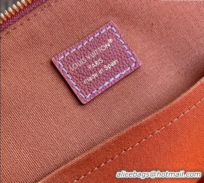 Shop Grade Louis Vuitton Low Key Duffle Tote Bag in Black Calf leather M26257 Cognac Brown 2025