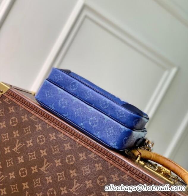 Top Quality Louis Vuitton Mens Nil bag in Ocean Blue Monogram Heritage Canvas M26823 2025