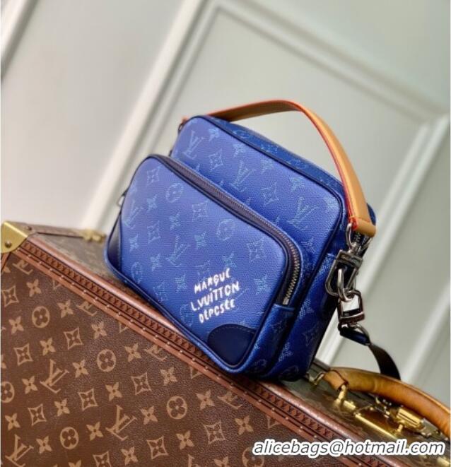 Top Quality Louis Vuitton Mens Nil bag in Ocean Blue Monogram Heritage Canvas M26823 2025
