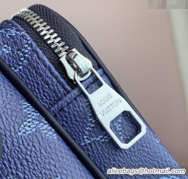 Top Quality Louis Vuitton Mens Nil bag in Ocean Blue Monogram Heritage Canvas M26823 2025