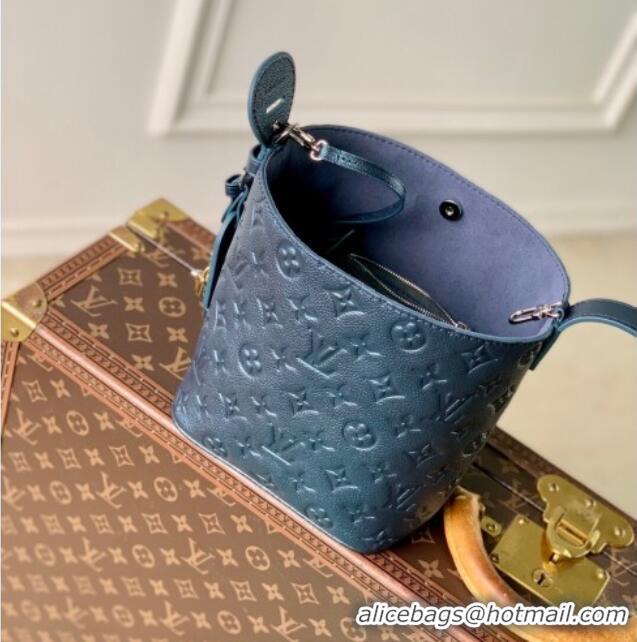 Good Product Louis Vuitton All In BB Bucket Bag in Shimmery Ink Blue Leather M26430 2025