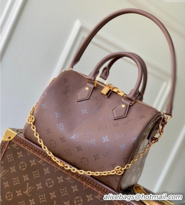 Super Quality Louis Vuitton Speedy Bandouliere 25 Bag in Monogram Leather M26691 Brown 2025