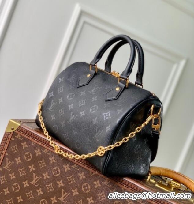 Promotional Louis Vuitton Speedy Bandouliere 25 Bag in Monogram Leather M26486 Black 2025