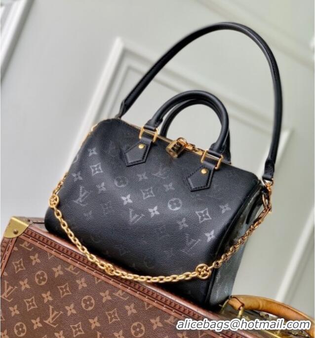 Promotional Louis Vuitton Speedy Bandouliere 25 Bag in Monogram Leather M26486 Black 2025