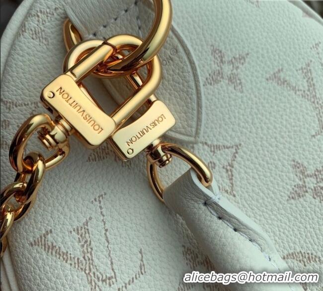 Top Quality Louis Vuitton Speedy Bandouliere 25 Bag in Monogram Leather M26690 White 2025