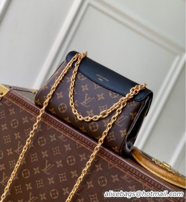 Most Popular Louis Vuitton Saint-Germain BB Top Handle bag in Monogram Canvas and Leather M26398 Black 2025