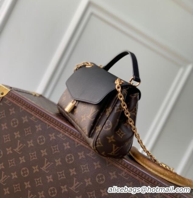 Most Popular Louis Vuitton Saint-Germain BB Top Handle bag in Monogram Canvas and Leather M26398 Black 2025