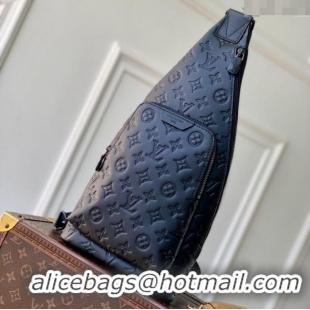Good Product Louis Vuitton Mens Duo Slingbag in Black Monogram Shadow Leather M26730 2025