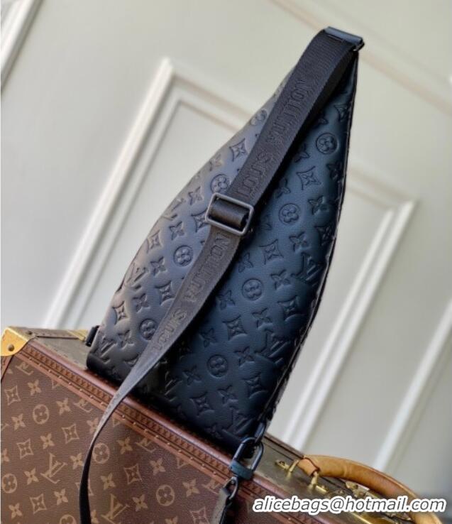 Good Product Louis Vuitton Mens Duo Slingbag in Black Monogram Shadow Leather M26730 2025