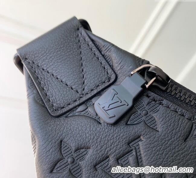 Good Product Louis Vuitton Mens Duo Slingbag in Black Monogram Shadow Leather M26730 2025