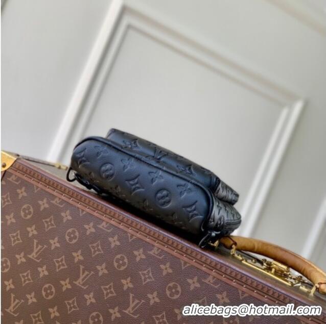 Good Product Louis Vuitton Mens Duo Slingbag in Black Monogram Shadow Leather M26730 2025