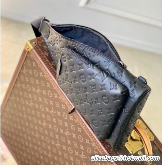 Good Product Louis Vuitton Mens Duo Slingbag in Black Monogram Shadow Leather M26730 2025