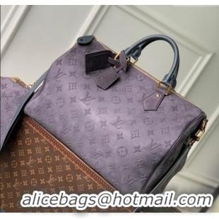 Super Quality Louis Vuitton Speedy P9 Bandouliere 40 Bag in M15225 Grey Suede 2025