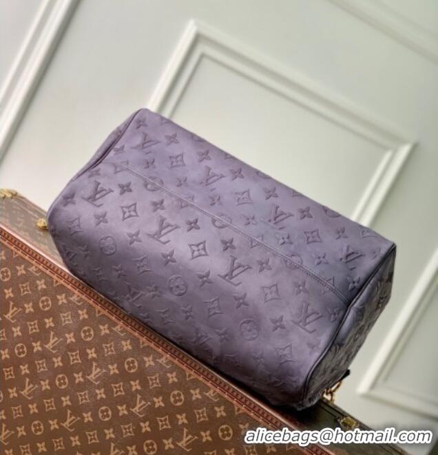 Super Quality Louis Vuitton Speedy P9 Bandouliere 40 Bag in M15225 Grey Suede 2025