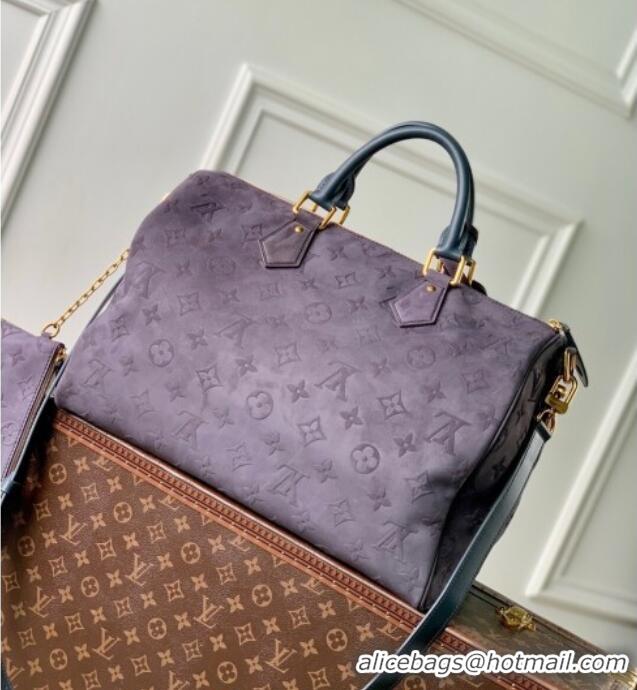 Super Quality Louis Vuitton Speedy P9 Bandouliere 40 Bag in M15225 Grey Suede 2025