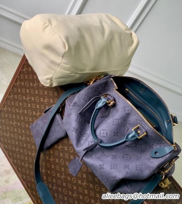 Super Quality Louis Vuitton Speedy P9 Bandouliere 40 Bag in M15225 Grey Suede 2025