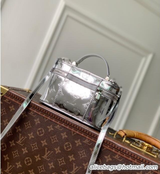 Best Price Louis Vuitton Vanity Chain Pouch bag in Silver Canvas M26097 2025
