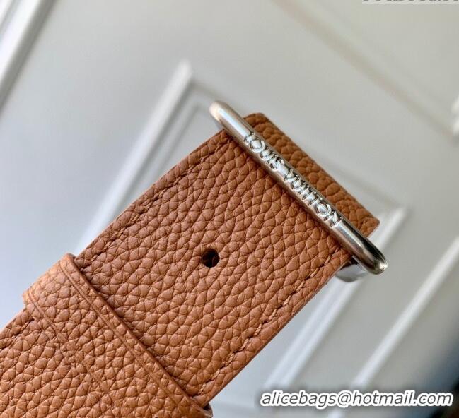 Super Quality Louis Vuitton Mens Verso Hobo Bag in LV Touch Leather M26745 Tan Brown 2025