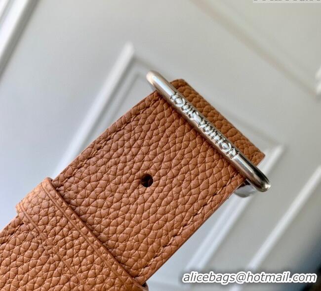 Super Quality Louis Vuitton Mens Verso Hobo Bag in LV Touch Leather M26745 Tan Brown 2025