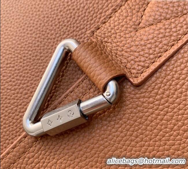 Super Quality Louis Vuitton Mens Verso Hobo Bag in LV Touch Leather M26745 Tan Brown 2025