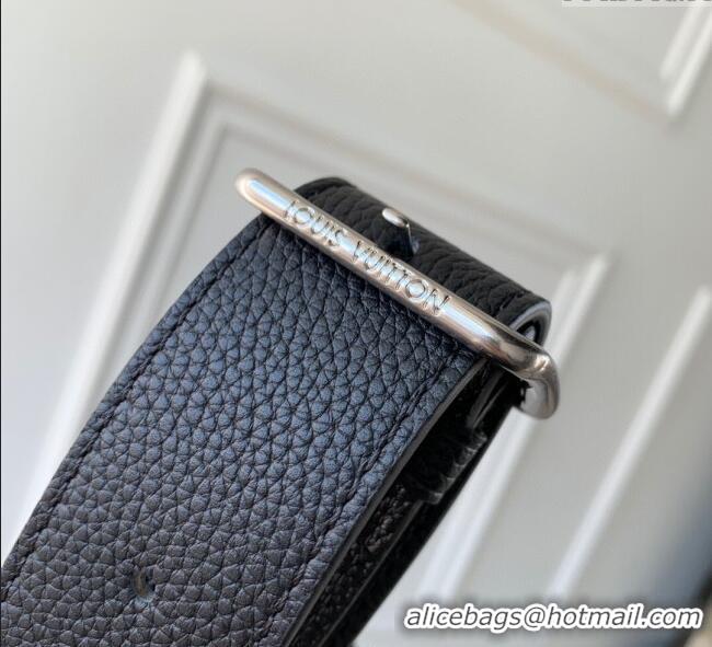 Famous Brand Louis Vuitton Mens Verso Hobo Bag in LV Touch Leather M27022 Black 2025