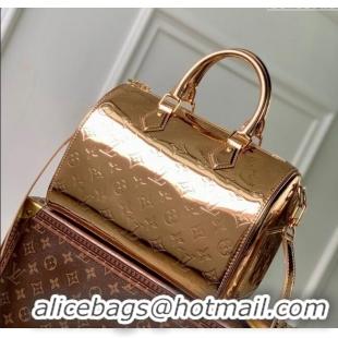 Top Quality Louis Vuitton Speedy Bandouliere 25 Bag in Gold-Tone Canvas M26497 2025