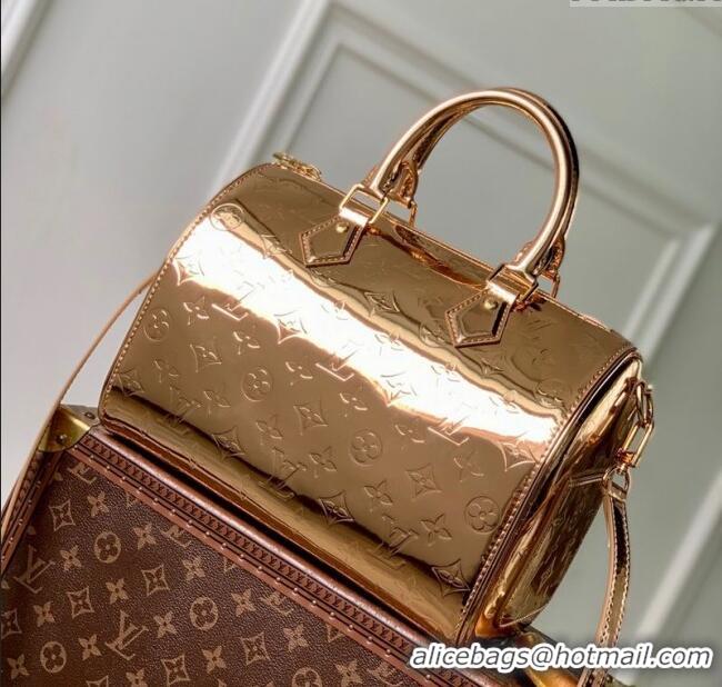 Top Quality Louis Vuitton Speedy Bandouliere 25 Bag in Gold-Tone Canvas M26497 2025