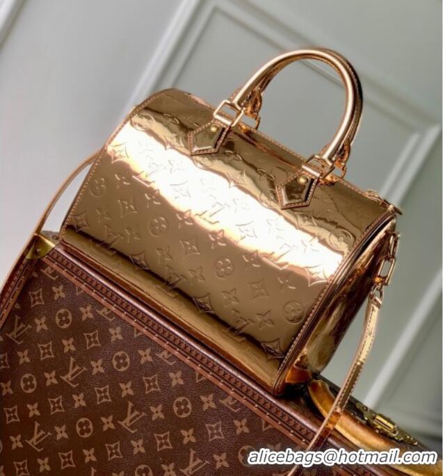 Top Quality Louis Vuitton Speedy Bandouliere 25 Bag in Gold-Tone Canvas M26497 2025