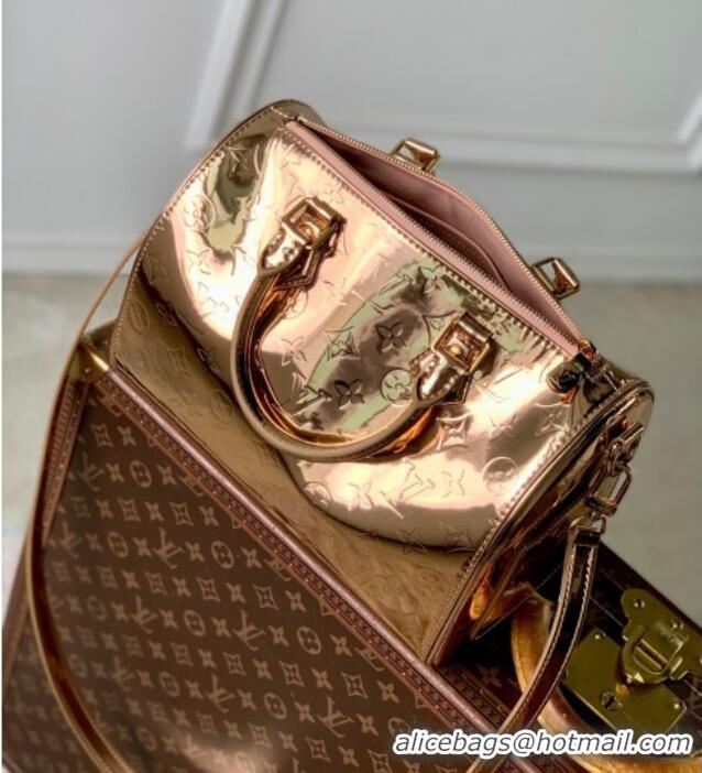 Top Quality Louis Vuitton Speedy Bandouliere 25 Bag in Gold-Tone Canvas M26497 2025