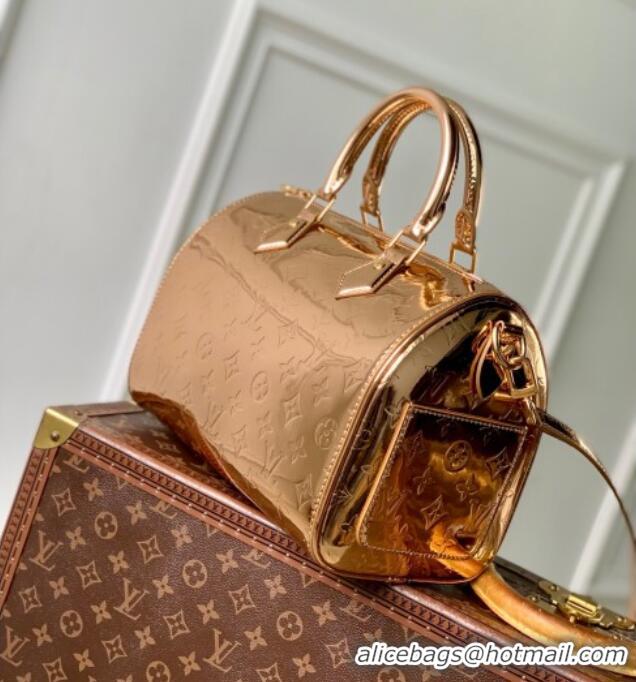 Top Quality Louis Vuitton Speedy Bandouliere 25 Bag in Gold-Tone Canvas M26497 2025