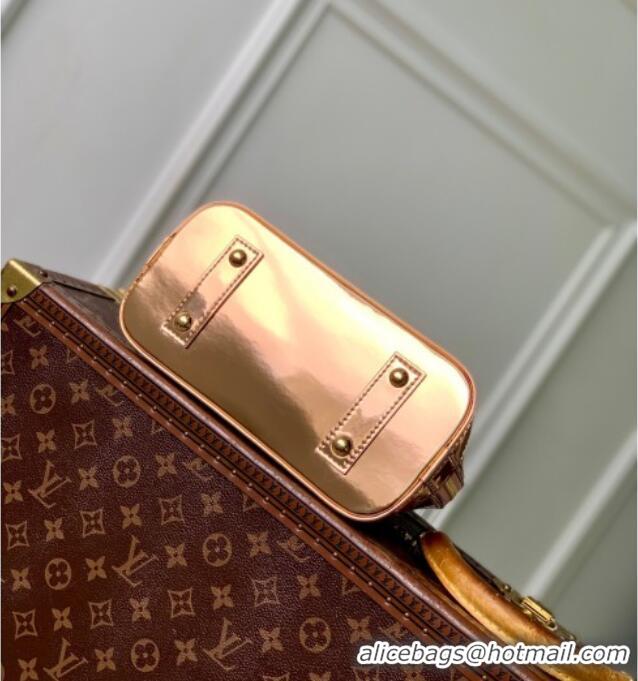 Unique Discount Louis Vuitton Alma BB bag in Gold-Tone Coated canvas M27037 2025