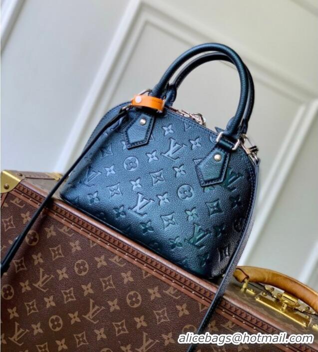 Reasonable Price Louis Vuitton Alma BB bag in Shimmery M26686 Ink Blue Leather 2025