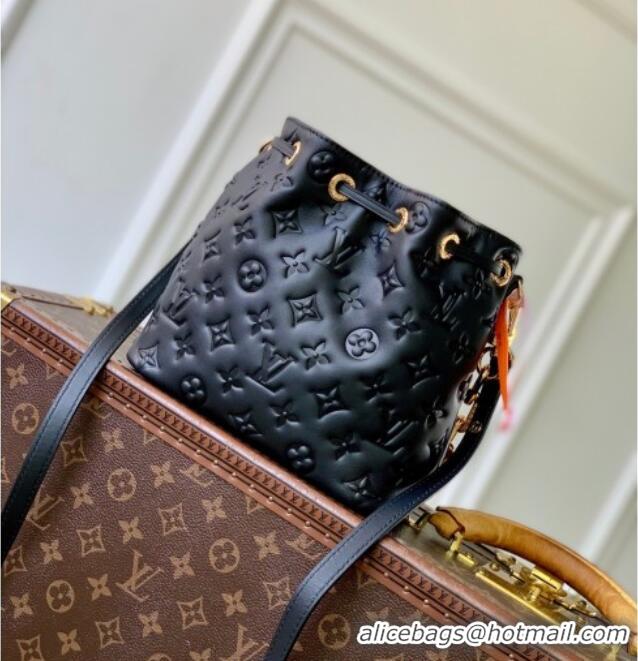 Most Popular Louis Vuitton Coussin Bucket bag in Black Lamb leather M26216 2025