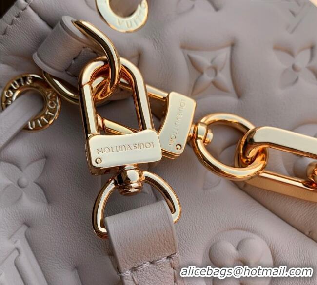 New Design Louis Vuitton Coussin Bucket bag in Galet Beige Lamb leather M26530 2025